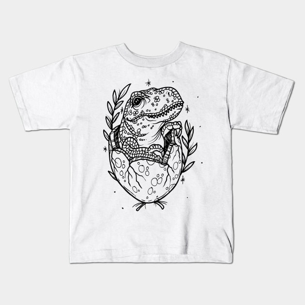 Baby Dino Kids T-Shirt by btcillustration